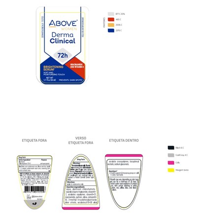 Above Cream Original Woman Antiperspirant Deodorant 72h (Above Dermaclin Whitening Serum Derma Clinical Antiperspirant Deodorant Roll On)